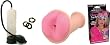 Titty and Clitty Love Clone Puckered Flower Anus Fleshpot Male Masturbator and Penis Pump Erection Aid Kit