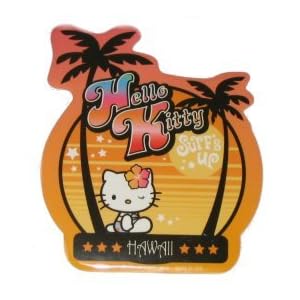 Hello Kitty Hawaii Surf's Up Sticker