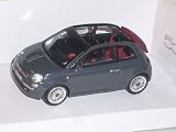 FIAT 500C 500 C GREY CONVERTIBLE 1/43 MONDO MOTORS MODEL CAR
