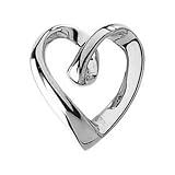 Heart Chain Pendant Slide Plat 950 Platinum