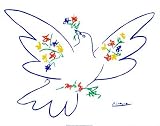 Pablo Picasso Dove Of Peace - Blue Poster Art - 22x28 Art Poster Print by Pablo Picasso, 28x22 Animal Art Poster Print by Pablo Picasso, 28x22