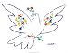 Pablo Picasso Dove Of Peace - Blue Poster Art - 22x28 Art Poster Print by Pablo Picasso, 28x22 Animal Art Poster Print by Pablo Picasso, 28x22