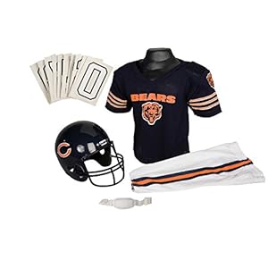 Franklin Sports NFL Chicago Bears Deluxe Youth Uniform Set, Medium