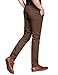 Match Mens Slim Tapered Flat Front Casual Pants (34, 8025 Dark Brown#2)
