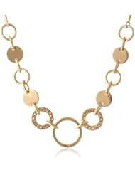 Nine West "Chained Melody" Frontal Linked Necklace, 18"