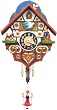 German Black Forest Clock - Girl on Swing - Wind-up German Black Forest Clock - Girl on Swing - Wind-up