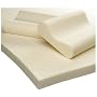 Sleep Studio Ventilated 3-Inch Thick Memory Foam Mattress Enhancer and Contour Pillow Set, Twin XL