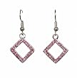 Earrings - E111 - Small Crystal Diamonds ~ Rose