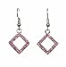 Earrings - E111 - Small Crystal Diamonds ~ Rose