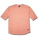 A HOPE HEMP(ア ホープ ヘンプ) FOOTBALL 1/2 TEE 5分袖 フットボールTシャツ / ブルーム: マテリアルにヘンプコットン・カットソー素材を使用した5部袖フットボールTEEです。ラウンドカーブになった裾部と袖口は切りっぱなしのオーバーロック仕上げになっています。