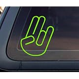ShockerHandSignCarDecal/Sticker-LimeGreen