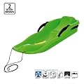 Schlitten Kinderschlitten Rodel Schneegleiter RACE Kunststoff Gr�n 2 Seitenbremsen