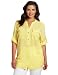 Calvin Klein Women's Plus-size Crew Roll Sleeve Top, Sunshine, 2X Calvin Klein Women's Plus-size Crew Roll Sleeve Top, Sunshine, 2X