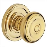 Colonial Half Dummy Knob in Polished Brass