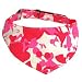 "Camo Cool" Camouflage Print Cotton adjustable Bandana for Dogs, Cats and Small Pets - Medium ("12-17")/ Pink Jungle