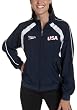 Speedo Women's Americana USA Flag Woven Warm-up Jacket