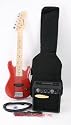 Red Childrens 30" Electric Guitar Kit Amplifier Gig Bag
