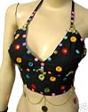 Womens red Backless beaded Clubbing Top Blouse Shirt