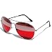 Tedd Haze Pilotenbrille Red-Star mit Brillen Beutel