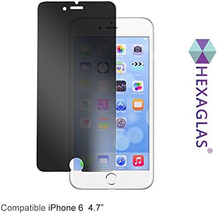 HexaGlas Privacy Tempered Glass Screen Protector Series (iPhone 6 4.7") Lifetime Replacements Warranty
