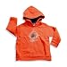 Wild Mango - Boys Long Sleeve Hoodie Sweatshirt, Orange (Size 4T)