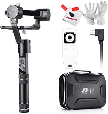 Zhiyun Crane-M 3 Axis Brushless Handheld Gimbal with Wireless Control, Cable for Panasonic GH4 - Three 32bit MCUs 360° Unlimited Rotation 12Hrs Run-Time for Phone/Action Camera/DC/Mirrorless Camera