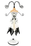 Juliana Tres Chic White Dress with Scarf Jewellery Mannequin