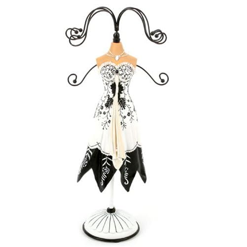 white mannequin jewellery stand