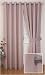 Rio Eyelet Latte 46x54in Lightweight Sheer Curtain Pair with self-coloured Lining