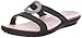 Crocs Women's Sanrah T-Strap Sandal,Espresso/Petal Pink,7 M US