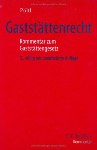Gaststättenrecht. by Oswald Seitter