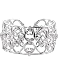 7 Inch Diamond Cuff Bracelet Sterling Silver 1/3 Ct Tw 68702