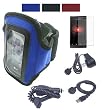Microsoft Zune HD Armband with Armlength 10.5 Inch and 14.6 Inch + Screen Protector + Zune HD Wall Charger + Car Charger + Data Cable(3 colors available) (14.6", Blue)