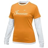 Nike Tennessee Volunteers Ladies Orange Double Layer Script Long Sleeve T-shirt