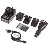 UltimateAddons Worldwide Travel Charging Kit with Emergency Battery compatible with The New Kindle 2011