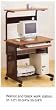 WALNUT AND BLACK WORK STATION