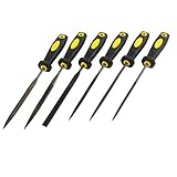 uxcell　ダイヤモンドニードルヤスリ　スクエア　オーバル　トライアングル　ラウンド　フラット　セット　 3 X 160mm　6本入り