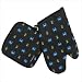 Chesapeake Bay Maryland BLUE CRABS Oven Mitt Potholder Set Kitchen Tailgating for OUT...