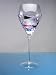 Kitchen & Housewares : Milano Crystal Blue Swirls 16oz Wine Goblet Glasses (Set of 4)