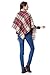 Moxeay Womens Blanket Oversized Tartan Scarf Wrap Shawl Cozy Checked Pashmina (M820)