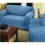 Light Denim Loosefit Chair Cover 35-42" arm to arm