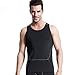ROPALIA Mens Tight Breathable Sport Vest Fitness Athletic Tank Top Black