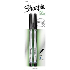 Sharpie Pen Fine Point Pen, 2 Blue Pens (1742660)