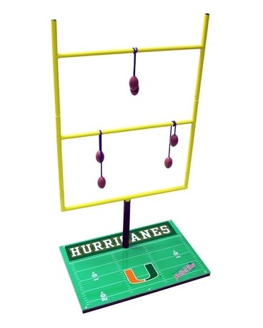 Miami Hurricanes Ladder Golf Game: Football Toss Set 2.0