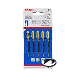 Bosch T119BO 3-Inch 12-Tooth Jig Saw Blades (5-Pack)