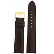 Watch Band Calfskin Leather Comfort Lite Padded Brown Gold-Tone Buckle Mens 18 millimeters Watch Band Calfskin Leather Comfort Lite Padded Brown Gold-Tone Buckle Mens 18 millimeters