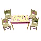 LC Creations Girly Girl Table and Set of 4 Chairs