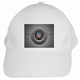 White Baseball Cap of U.S. Navy Marine Corps Modern Logo