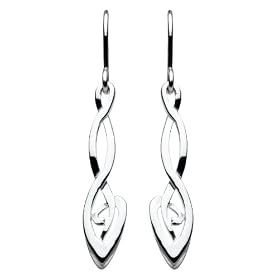 Heritage Sterling Silver 6232 Celtic Organic Twist Drop Earrings 6232SB