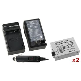 Everydaysource 2X Battery Li-ion LP-E8 For Canon EOS 600D 650D Rebel T2i T3i T4i+Charger Set